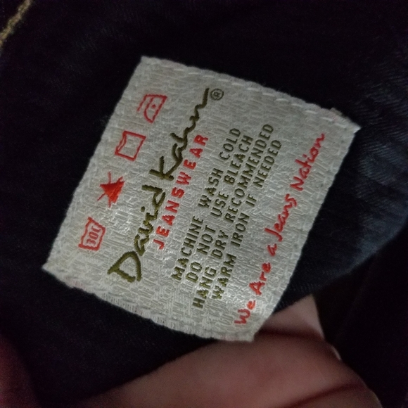 DAVID KAHN | flare leg dark wash jeans - Picture 7 of 9